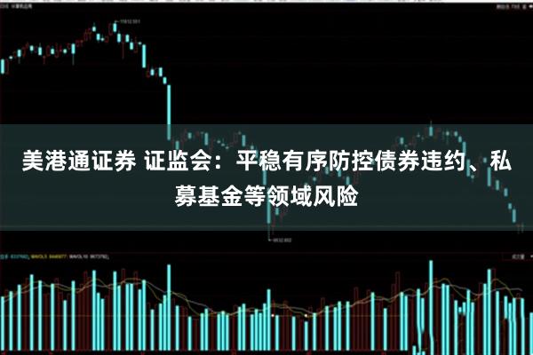 美港通证券 证监会：平稳有序防控债券违约、私募基金等领域风险