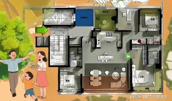 51策略 人在家中坐，139㎡馅饼天上来？外移门、阳台扩容、白墙变画廊！